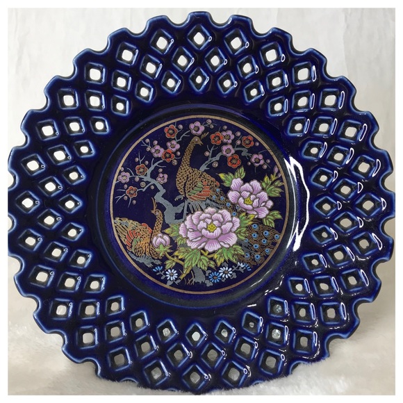 ♥️ SOLD ♥️ VINTAGE Handcrafted Japanese Peacock